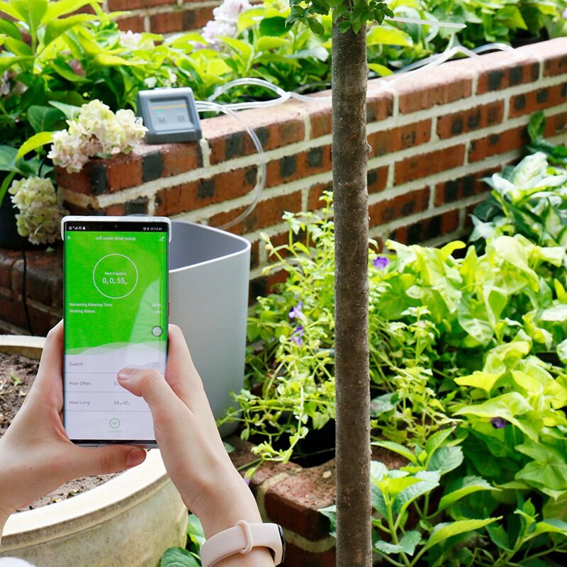 Tuya Temporizador Rega Automático, Sistema De Irrigação Do Jardim, Smart Life App Controlado, Wi-Fi