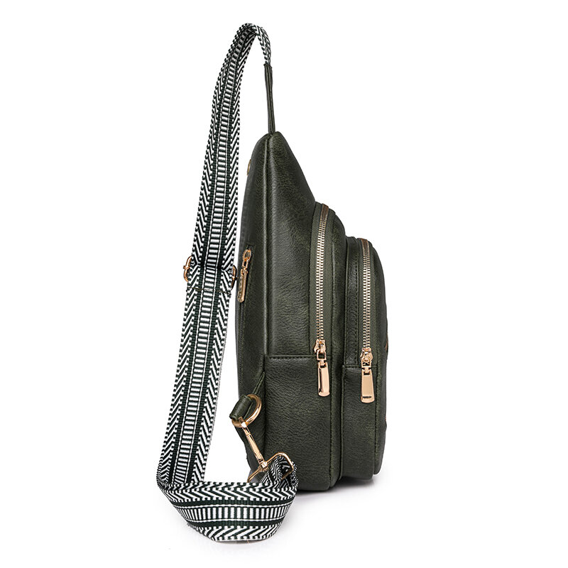 Нагрудная сумка для женщин, многофункциональная дамская сумочка на плечо, Стильная дизайнерская винтажная слинг-сумка через плечо для повседневного использования
