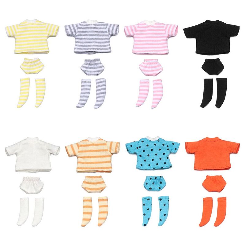 OB11-nowe akcesoria, lalki, 1/12, 1/11, majtki, lalka BJD, t-shirt, lalka, bawełniane skarpetki, zrób to sam, ubrania dla lalek