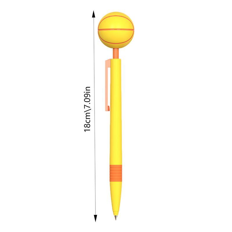 Bolígrafo de Gel de dibujos animados para niños, bolígrafos divertidos y coloridos, diseños únicos de fútbol, béisbol, baloncesto, aliviar la diversión y el aula