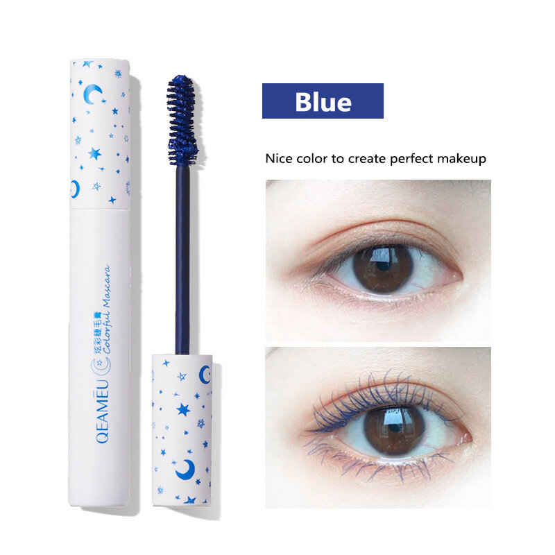 Nuovo 4 colori Sexy Dazzle Lash Color Mascara Natural Roll Warped Four Colors Durable Finish-free Soft Mascara Eye Makeup TSLM1