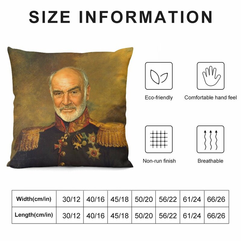 Sir Sean Connery ปลอกหมอนอิงตกแต่งโซฟา, alas bantal duduk เปลี่ยนได้