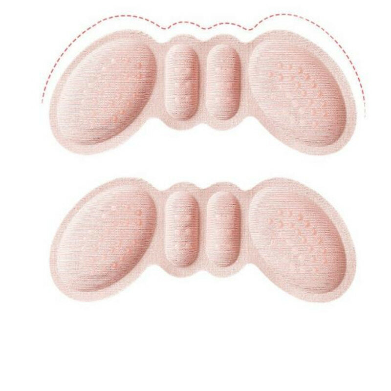 2PCS Women Sponge Heel Pads Adhesive Patch Pain Relief High Heels Shoes Sticker Foot Care Liner Grips Insole Cushion Insert Pad