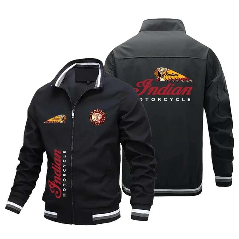 Sottile stagione primaverile e autunnale giacca da Baseball cappotto giacca da moto stampata indiana cappotto Bomber giacca pilota vendita calda moda