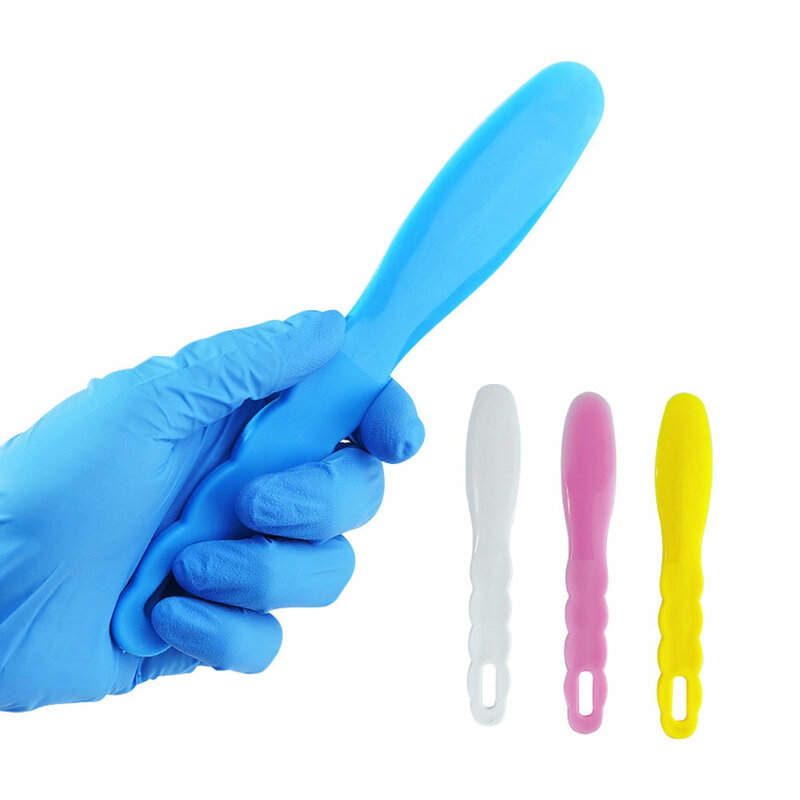 1 szt. Dentystyczny nóż do mieszania alginianu plastikowa szpatułka Cement w proszku materiał do mieszania narzędzi dentystycznych
