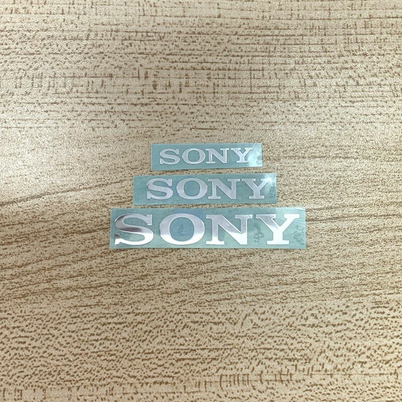High-quality 3x0.5cm 1pcs Suitable For Sony Metal Sticker Monitor Speaker Logo Sticker Car Navigation New Mondeo Central Control