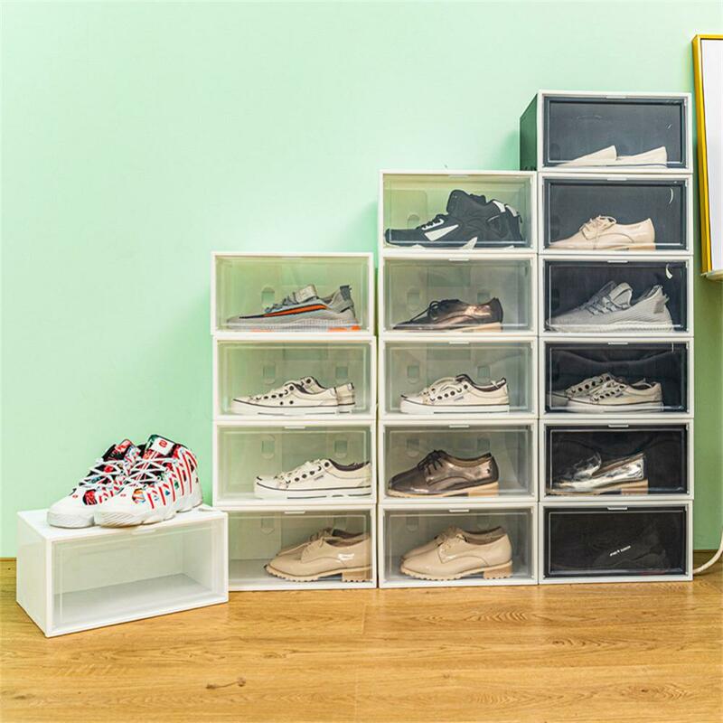Коробка для обуви, прозрачные коробки для обуви, полка для спальни, прозрачный складной держатель для яиц, органайзер для обуви, сушилка для обуви