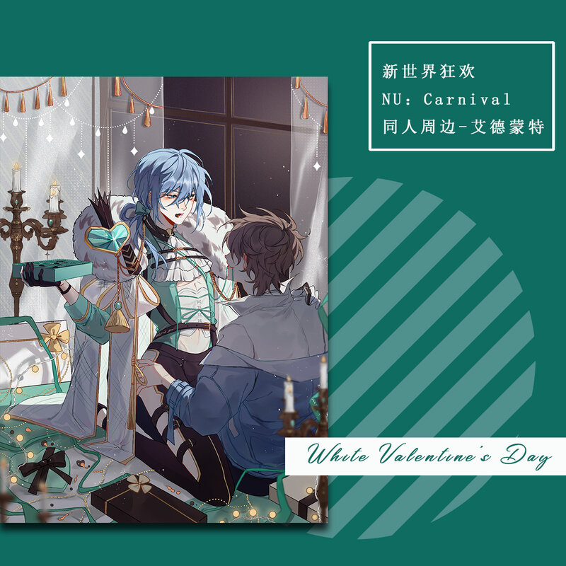 Anime Game Nu: Carnaval Edmond Eiden Yakumo Acryl Badge Knop Broche Pins Speelgoed Metalen Cosplay Postcard Collection Card Gift