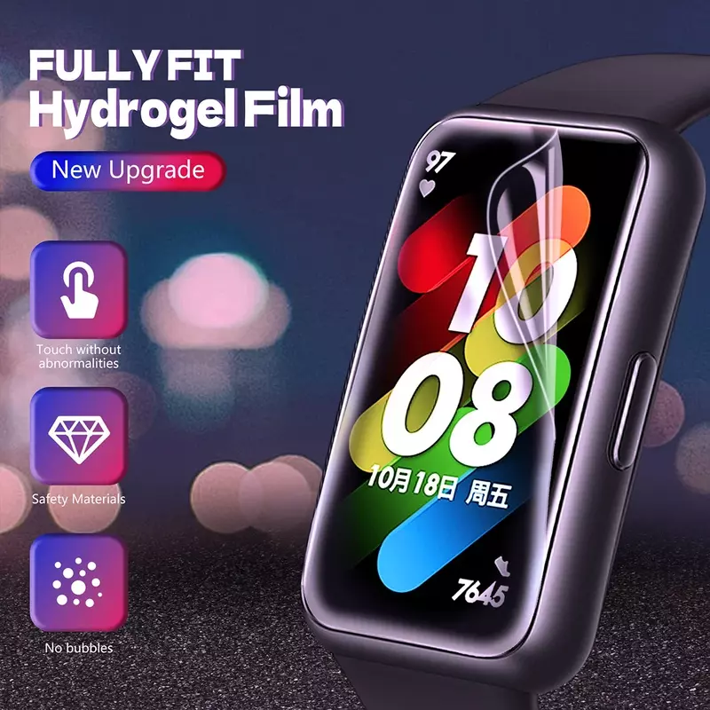 Filme macio do hidrogel para Samsung Galaxy Fit3, TPU claro protetor de tela Smartwatch, anti-risco, não vidro