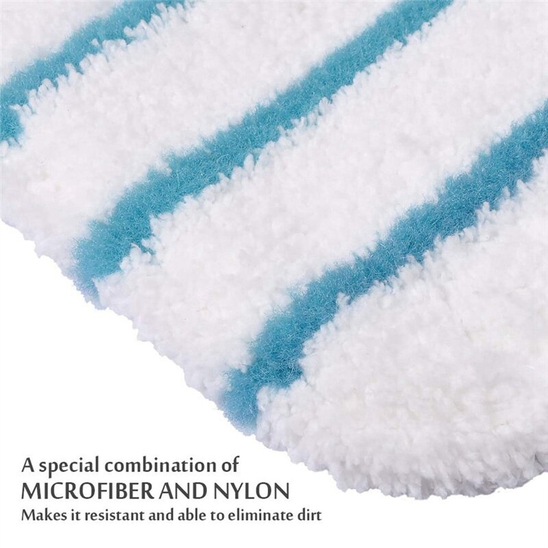 2PCS Mop Pads for Black/Decker Steam Mop FSM1600 1610 1620 1630 Washable Replacement Cleaning Mopping Cloth