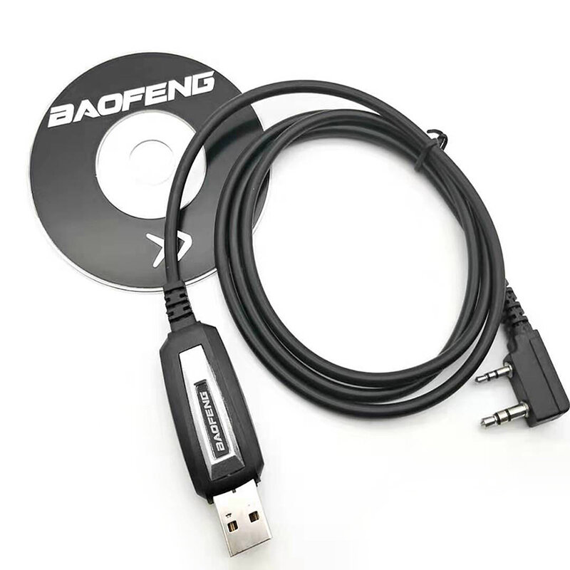 1ชิ้นสายโปรแกรม USB แบบพกพาสำหรับวิทยุสื่อสารสองทาง Baofeng BF-888S UV-5R UV-82กันน้ำ