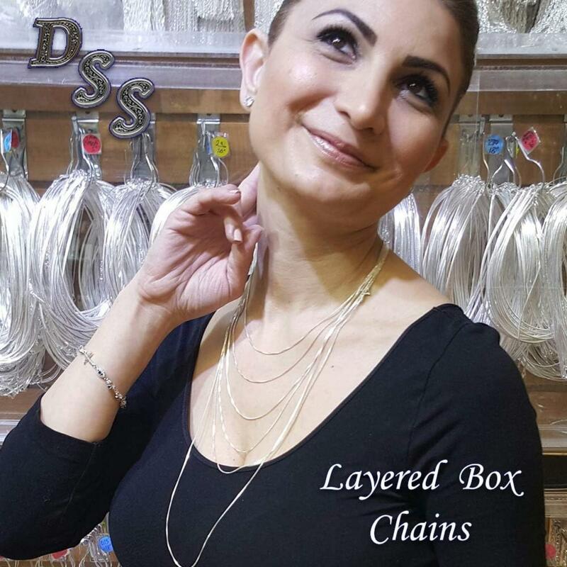 Fansilver włoski łańcuch damski-elegancki, hipoalergiczny i odporny na matowienie srebrne łańcuszki
