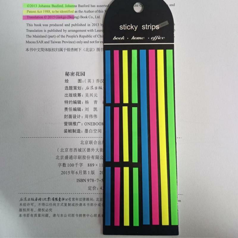 1/2PCS Color Stickers Transparent Fluorescent Index Tabs Flags Stationery Children Gifts School Office Supplies