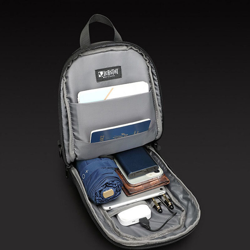 Bolsa de mensajero Oxford antirrobo para Hombre, bolso de pecho multifunción, USB, cruzado, de viaje, deportivo, Para correr