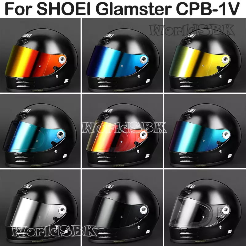 SHOEI Glamster Xe Máy Ống Kính Retro Mũ Bảo Hiểm Full Face Tấm Che Chống Tia UV Glamster CPB-1V Casco SHOEI Phụ Cho Xe Máy