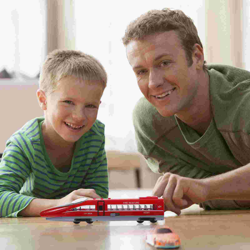 Toy High Speed Rail Model Child Childrens Toys Kids Pull Back Plastic Inertia Simulated High-Speed Railway