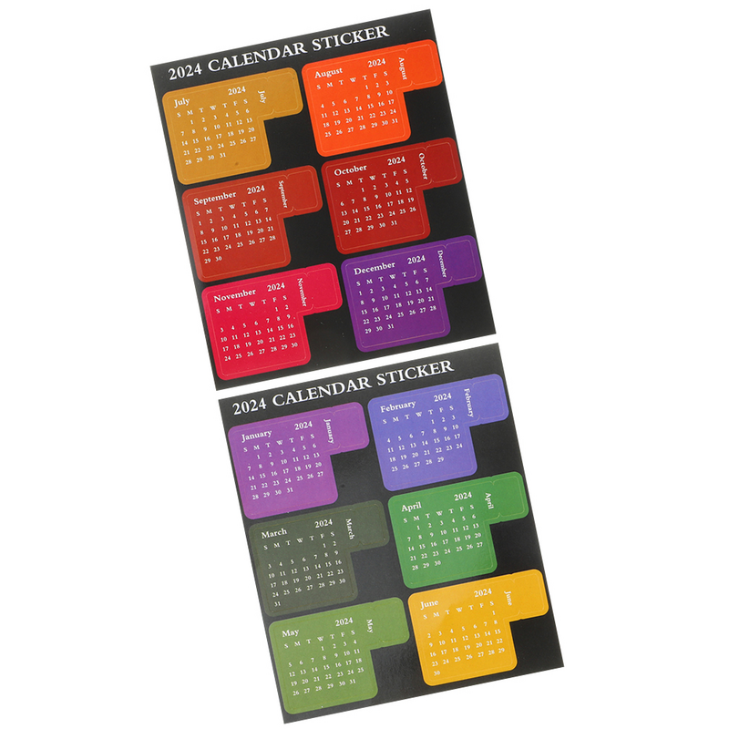 Multi-Function Household Planner Tabs, Etiqueta do índice do mês, Escolar Planner Adesivos, DIY Book Tabs