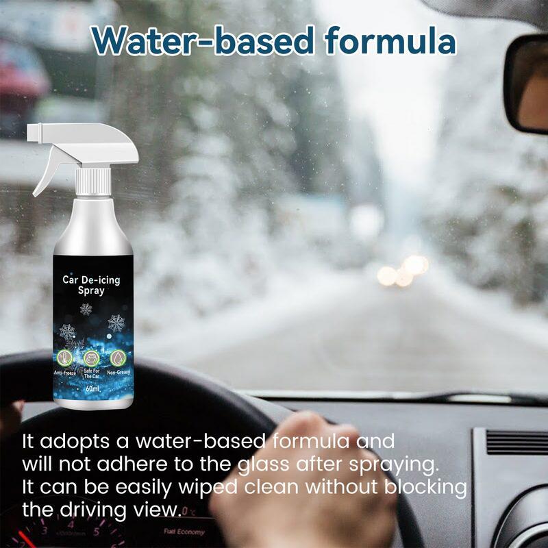 Deicer Spray para pára-brisa do carro, Ice Melt Spray, Snow Deicing Agent, Descongelamento rápido, Vidro eficaz do pára-brisa