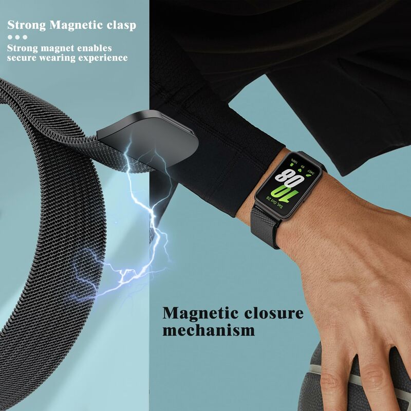 Cinturino ad anello Milanese per Samsung Galaxy Fit 3 accessori bracciale con cintura in metallo in acciaio inossidabile Correa Magnetic Galaxy Fit3 band