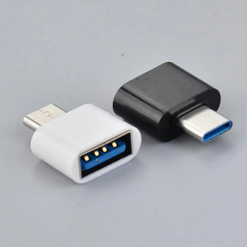 Portable 2Pcs Convenient USB OTG Card Reader ABS OTG Converter Universal   for USB Drive