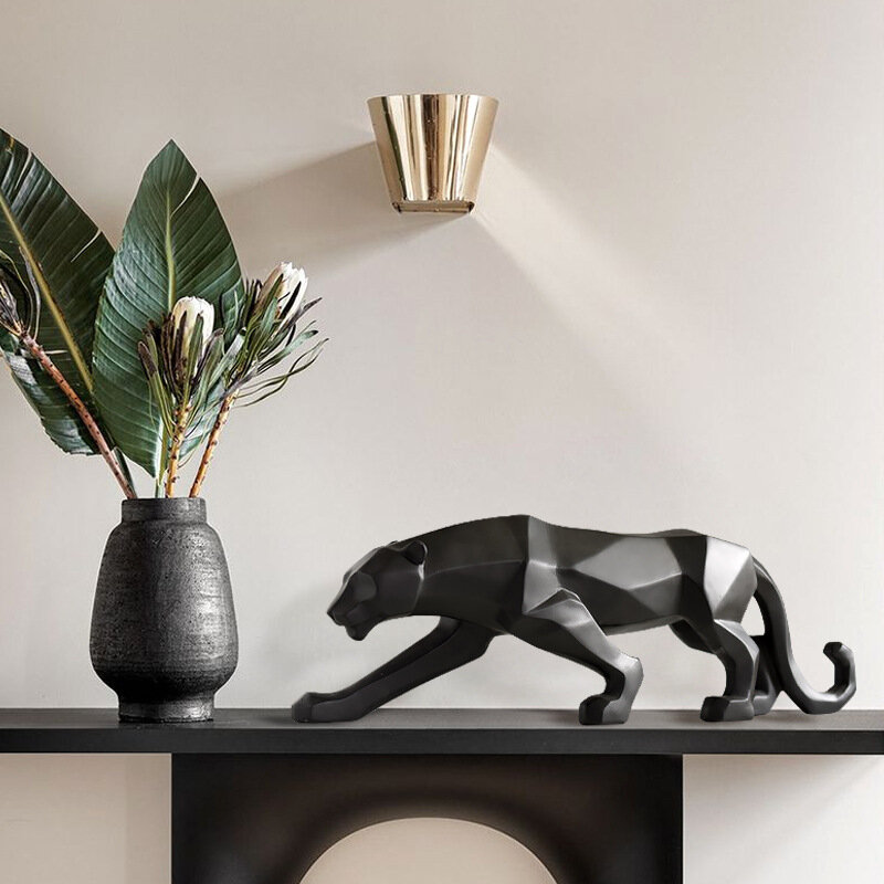 European Creative Leopard Living Room Entryway Home Decorative Ornament