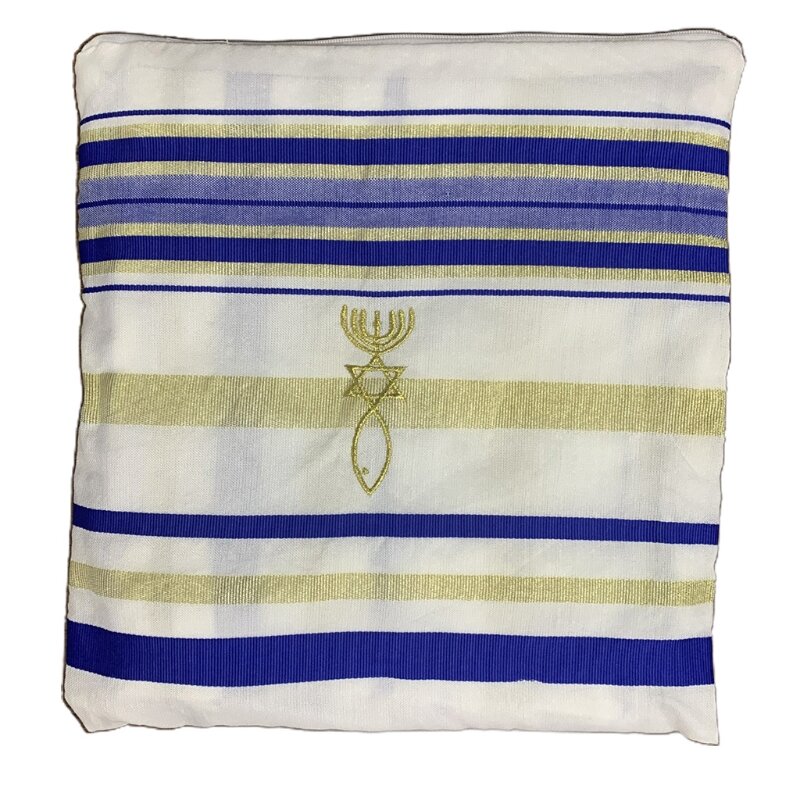 Tkanina mesjańska szal modlitewny Tallit przez prezenty świąteczne targ HolyLand mesjański szal podświetlał mesjasz Tallit