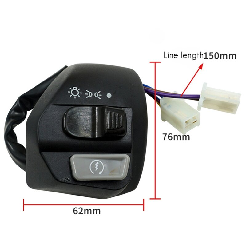22mm Motorcycle Switches ON/OFF Button Handlebar Ontrol Horn Turn Signal Start Switch for Yamaha MIO LC135