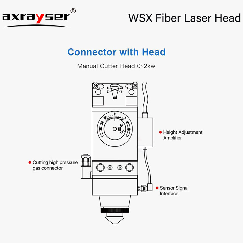 WSX Laser Cutting Head Manual KC15A FL150 CL100 2KW Original Power for Fiber Metals Machine CNC Powerful Parts