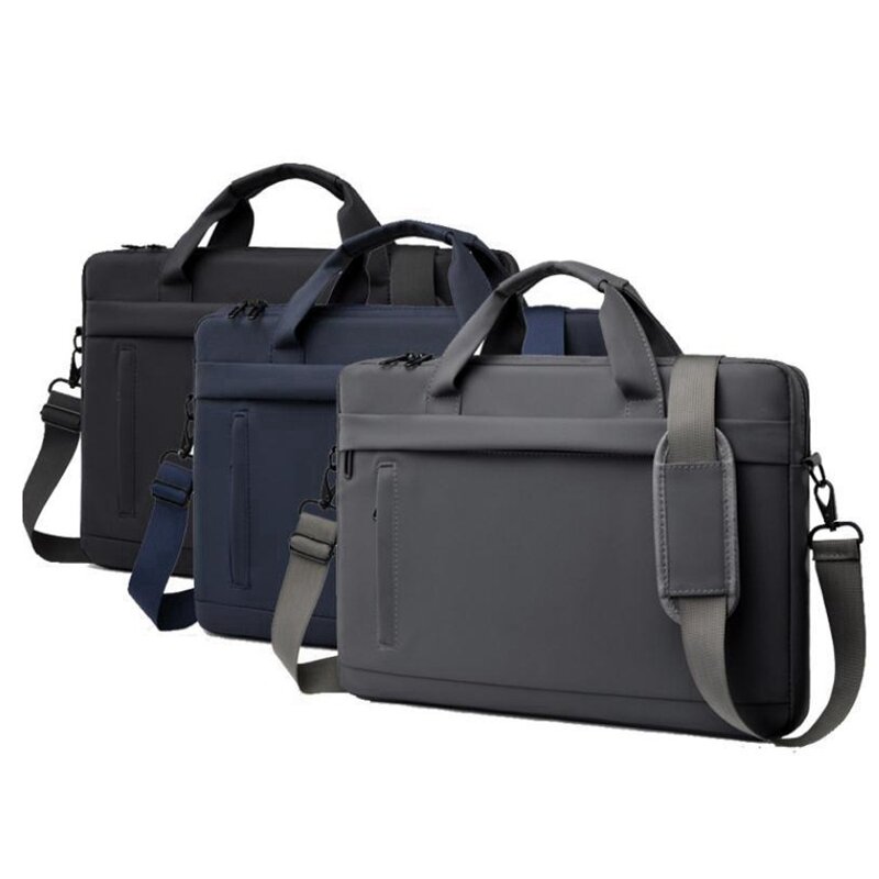 BYMONDY-maletín de alta calidad para hombre, bolso de hombro para negocios, a la moda, sencillo, para archivos de trabajo de oficina, bolso grande para ordenador portátil de viaje