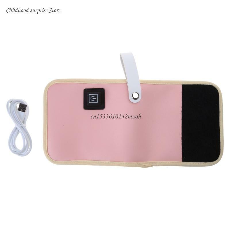 Tas Penghangat Susu USB Tas Insulasi Pemanas Botol USB Portabel Penghangat Susu Kereta Dorong Menjaga Botol Anak Anda Tetap