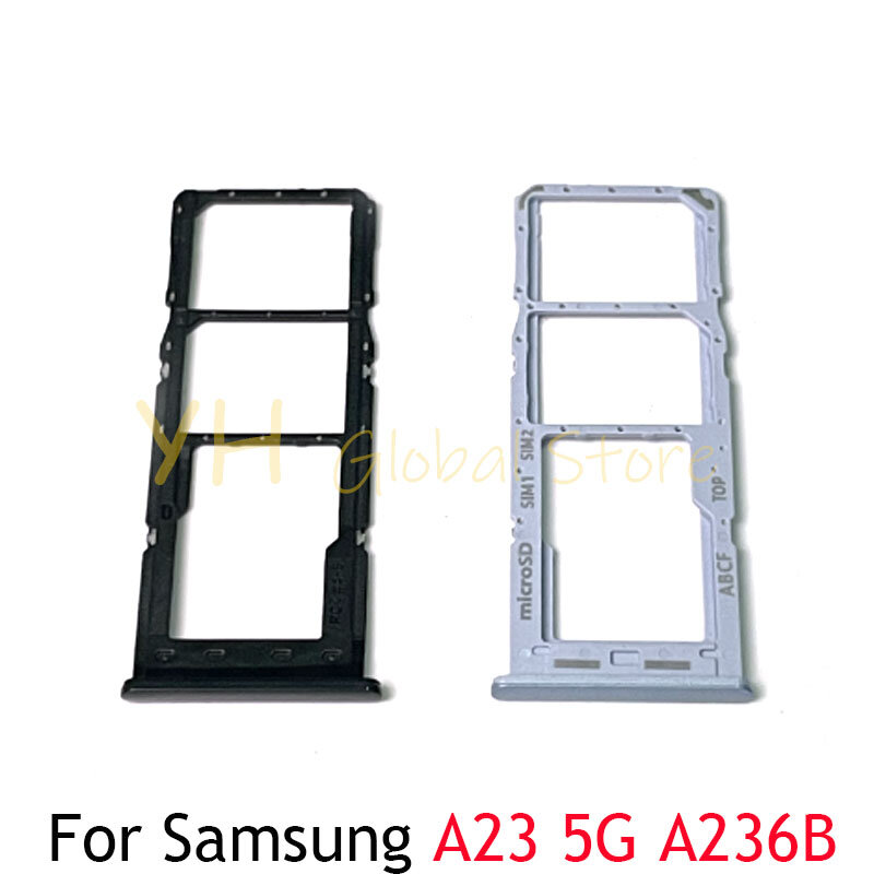 Voor Samsung Galaxy A23 4G A235f 5G A236b Sim Card Board Micro Sd Kaartlezer Adapters Reparatie Onderdelen