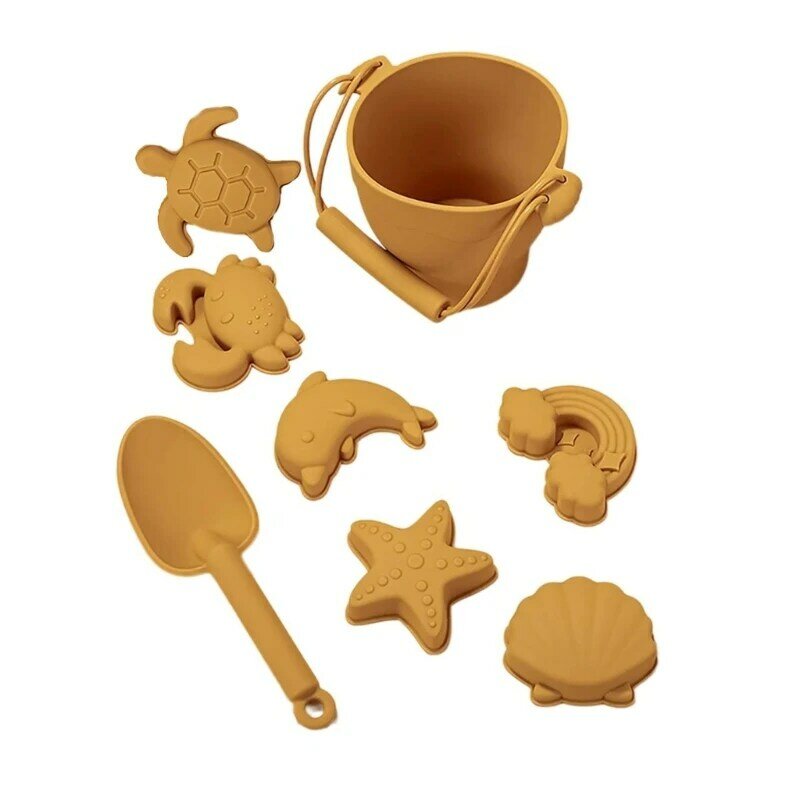 Детский игровой набор для песочницы, портативное ведро, лопата, формы для животных, сделай сам, строительные игрушки,