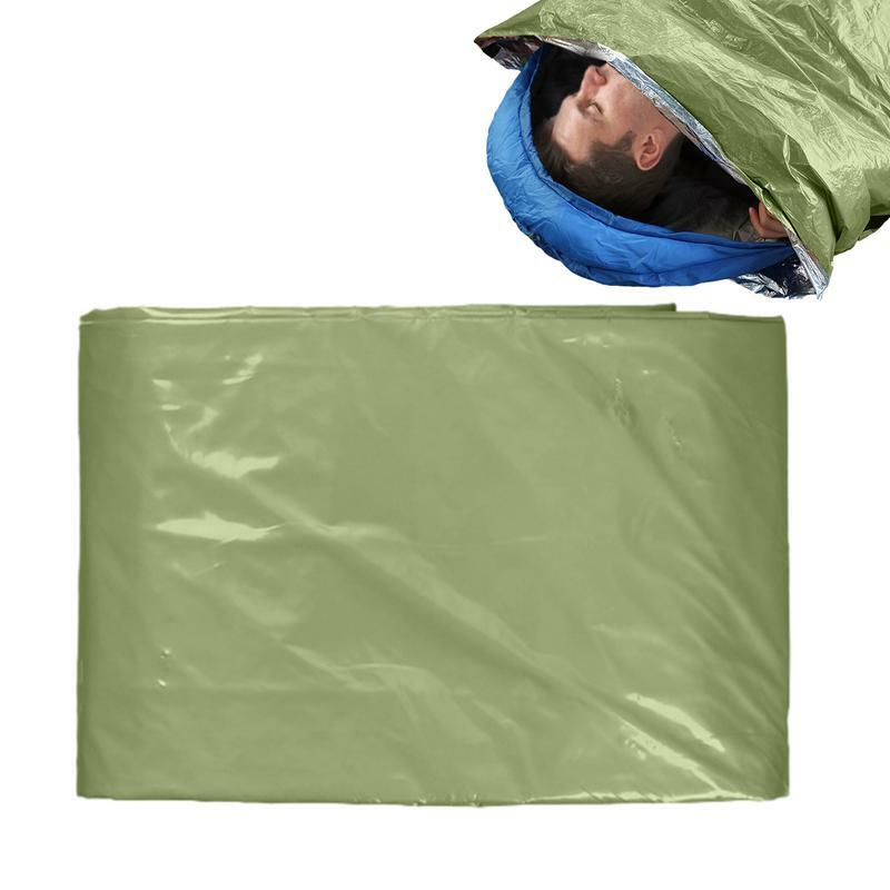 Coperta di sopravvivenza Foil Sleep Survival Shelter Sleep Survival Shelter con stoccaggio e fischietto strumenti di sopravvivenza Bivvy Thermal