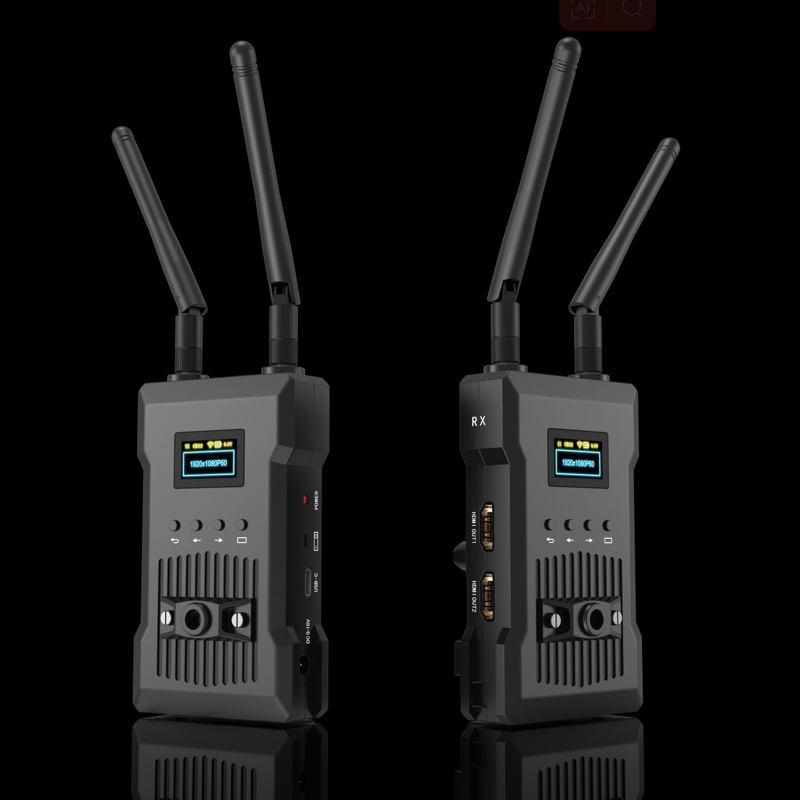 JM300PRO Wireless Video Transmitter and Receiver 200m HDMI Extender 0.06S Low Latency for Videographer Photographer Filmmaker