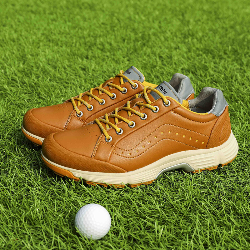 Antypoślizgowe buty do golfa dla mężczyzn, profesjonalne kolce, obuwie golfistów, luksusowe buty sportowe