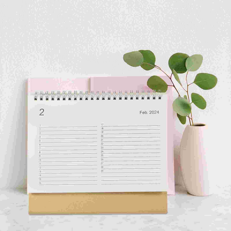 Calendario de horario diario para escritorio de oficina, regalo de oficina, decoración de pie para el hogar, novedad decorativa para mesa de oficina
