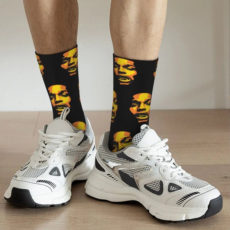 Lässig so schnell wie möglich Rocky Rapper Fußball Socken Polyester Mittel rohr Socken für Frauen Männer Schweiß absorbierend