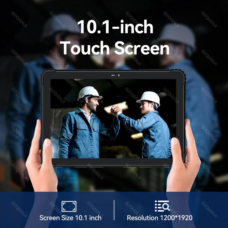 Tablette industrielle Android 12, PDA robuste, triple défense, déverrouillage par empreinte digitale, 1D, JO, EAU QR, collecteur de données pour entrepôt, 5G