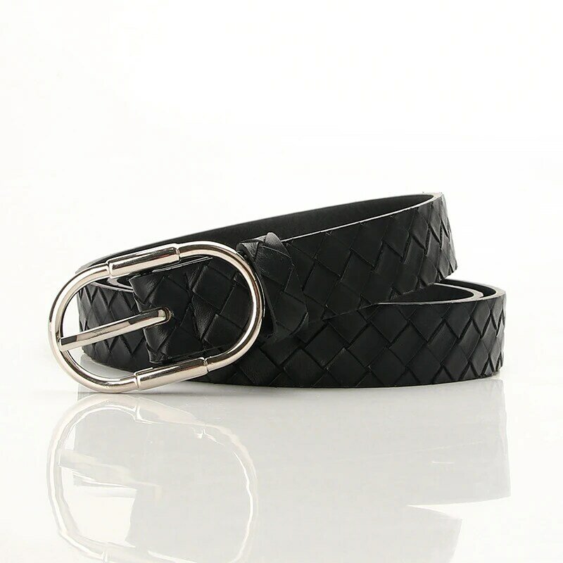 New Women Belt Quality Imitation Leather Women Alloy Pin Buckle Belt Fashion Simple Women Casual Decorate Belt