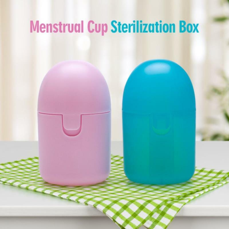 Caja de almacenamiento de esterilización de alta temperatura, productos para el cuidado Menstrual, copa de esterilización a prueba de fugas
