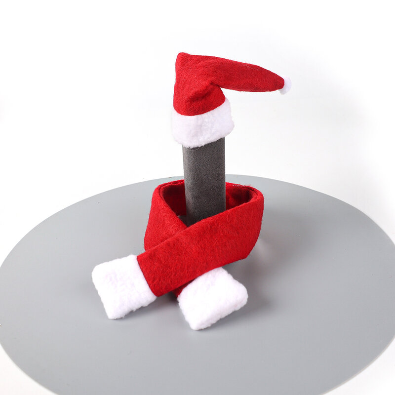 Topi penutup syal botol anggur anak-anak, DIY mainan Cosplay pesta rumah Festival Natal peralatan makan dapur topi pembungkus syal