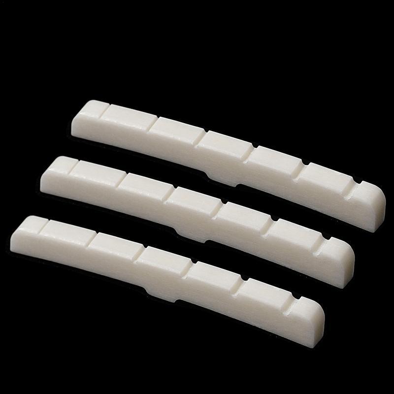 1/3 Pieces Electric Guitar Nut real String Pillow Slotted Bone Nut Electric Guitar Upper String Pillow Strings Nut Replacement