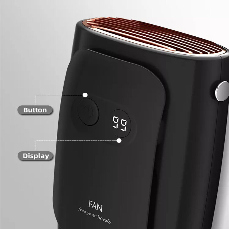 Condizionatore d'aria portatile appeso ventilatore in vita USB ricaricabile estate sport all'aria aperta Mini ventilatore