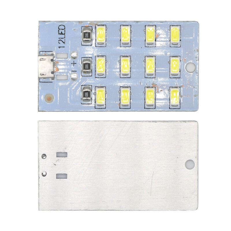 LEDパネルライト,5730 smd,5v〜470ma,USB付きマイクロLEDランプ,8/12/16/20個のパック,携帯電話用