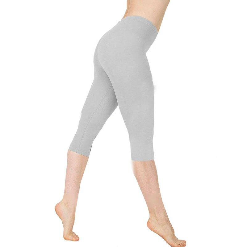 Calças esportivas elásticas de cintura alta para mulheres, calças de cor sólida, ginástica ao ar livre