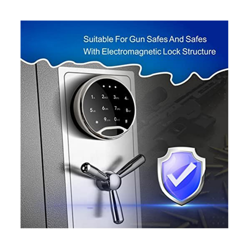 Blocco di sicurezza sostituzione blocco di sicurezza elettronico Kit blocco di sicurezza Touch Pad/tastiera con blocco solenoide 2 tasti di esclusione