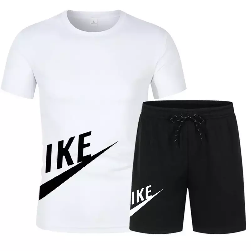 Men's short-sleeved T-shirt and shorts, Hanbok, casual wear, jogging suit, summer fashion