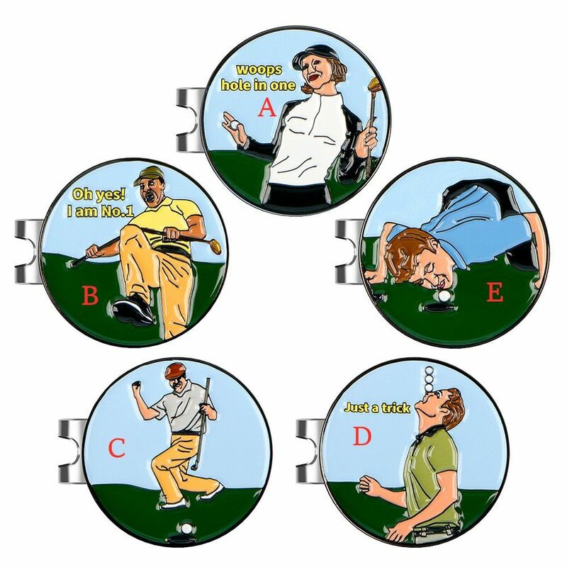 Mannen Vrouwen Verwijderbaar Metaal Met Marker Magnetische Adsorptie Golf Hat Clip Golf Ball Marker Magnetische Golf Hat Clip Golf Cap Clips
