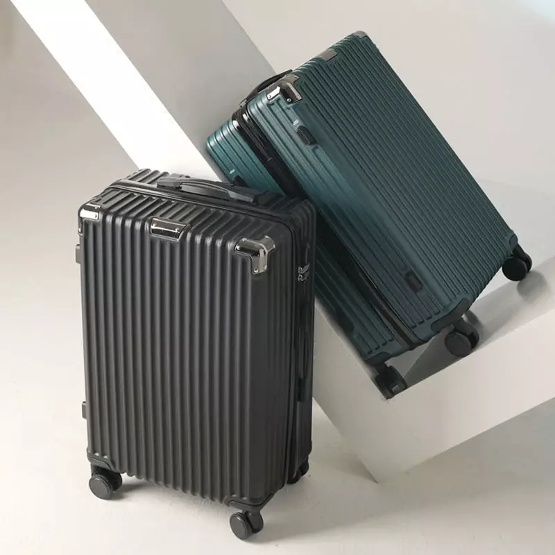 Алюминиевый каркас чемодан Мужской прочный пароль багаж маленький 20-дюймовый бордовый чемодан 24 дюйма Студенческая тележка