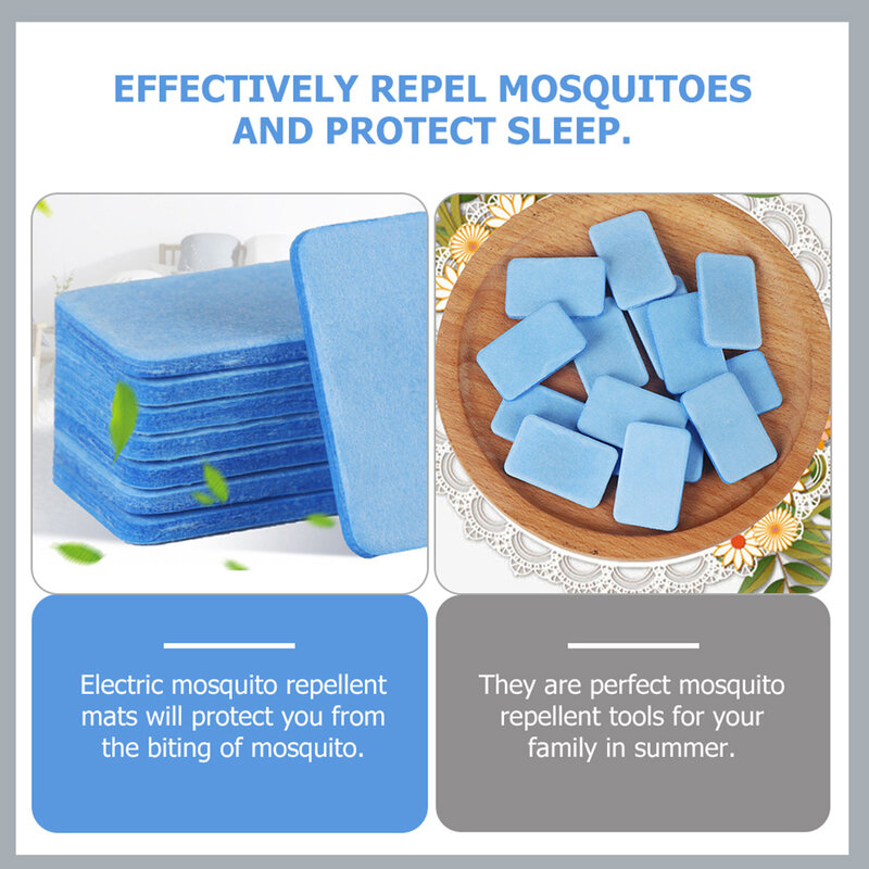 60Pcs Heating Supplies Mosquito Refill Small Mosquito Replaceable Convenient Filler Pad Mosquito Bite Wipe First Aid Kit Outdoor